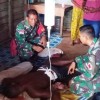 Sigap, Satgas Yonif MR 411 Tolong Korban Penusukan